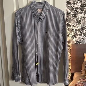 Men's Striped Blue Shirt